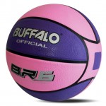 Buffalo Sports Deluxe BR Rubber Basketball | Size 6 Pink-Purple